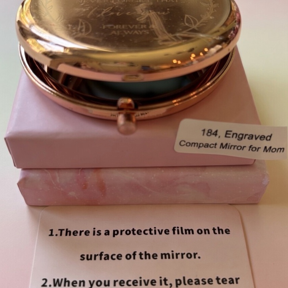 184,Engraved Compact Mirror. A gift for Mothers Day, or birthday gift.